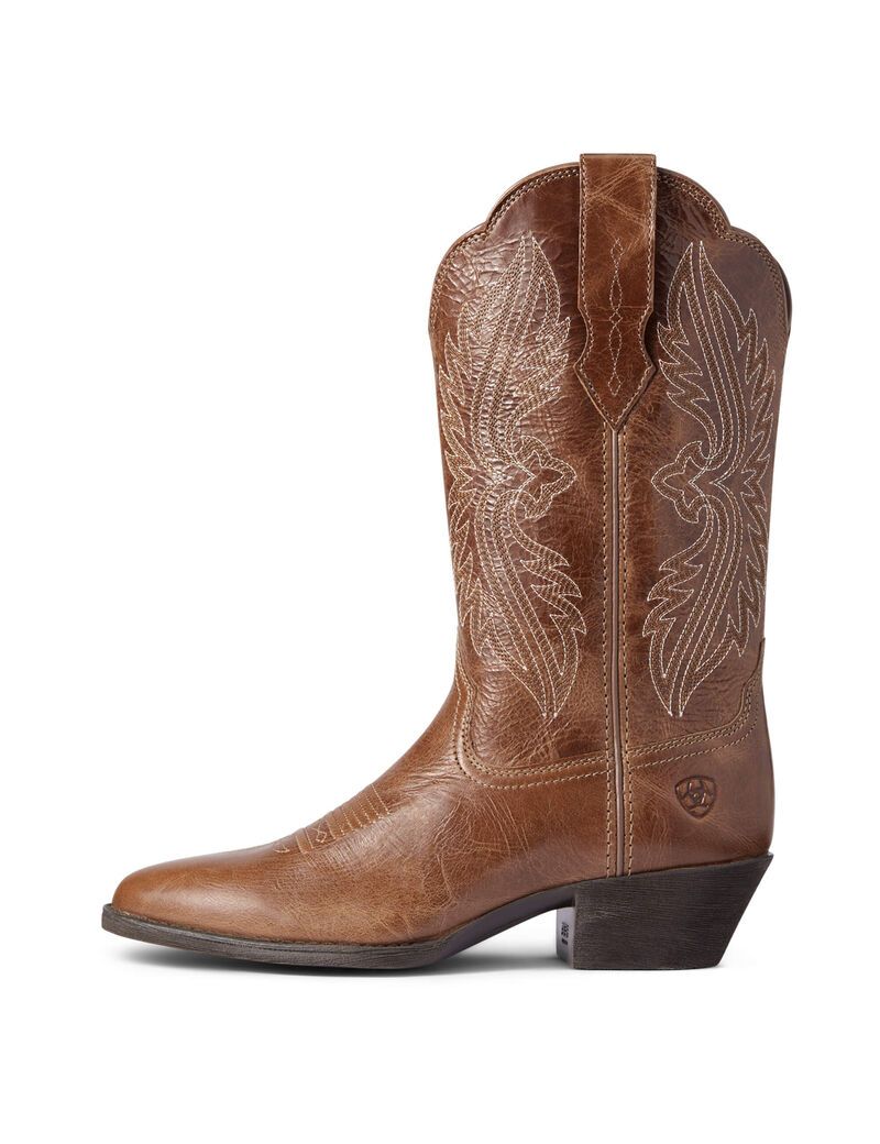 Bottes Western Ariat Heritage R Embout Stretchfit Marron Foncé | WBV-9419969