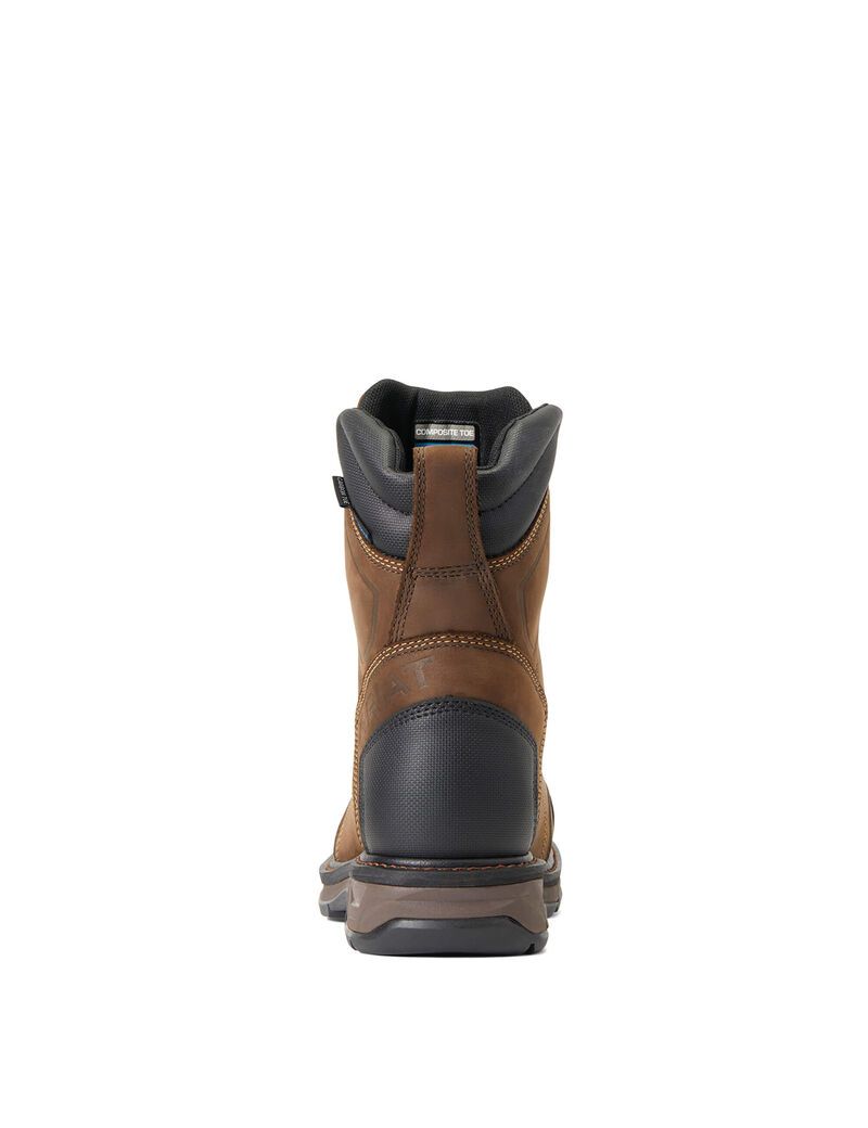 Bottes de Travail Ariat WorkHog XT 8' BOA Imperméables Carbon Embout Chocolat Marron | BET-3623780