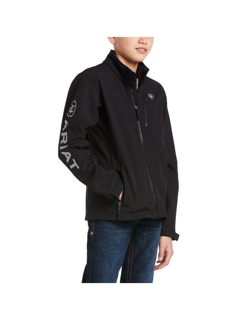 Vestes Ariat Logo 2.0 Softshell Noir Argent | TYI-0296233