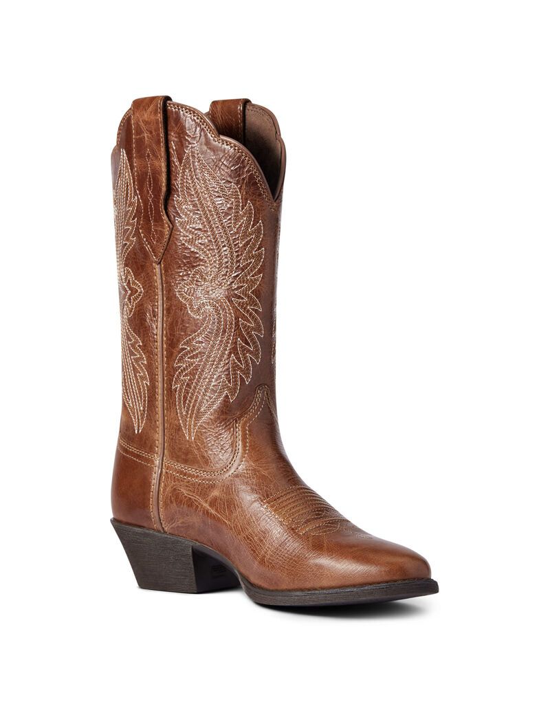 Bottes Western Ariat Heritage R Embout Stretchfit Marron Foncé | WBV-9419969