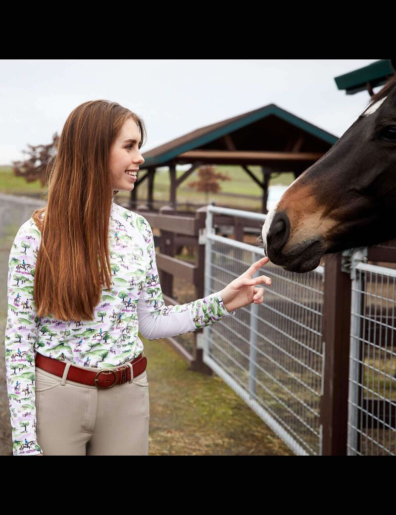 Pantalon Ariat Prelude Knee Patch Breech Marron | ICQ-6211113