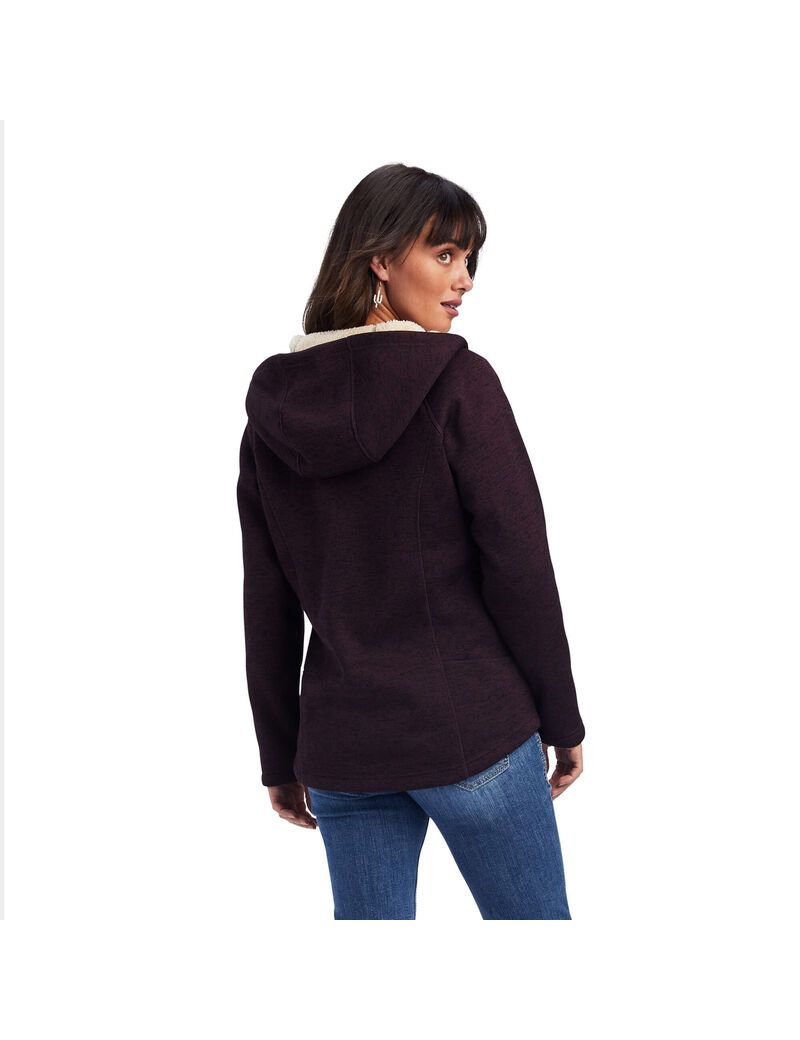 Chandails Ariat REAL McCall Full Zip Bordeaux | PJR-4870069