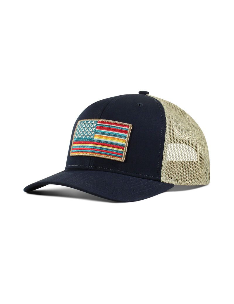 Casquettes Ariat Usa flag patch logo Bleu Marine | SSL-6976472