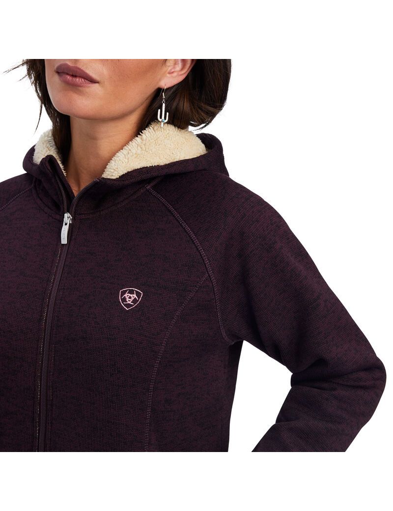 Chandails Ariat REAL McCall Full Zip Bordeaux | PJR-4870069