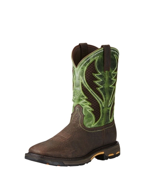 Bottes de Travail Ariat WorkHog Larges Square Embout VentTEK Composite Embout Marron | XMB-1749670