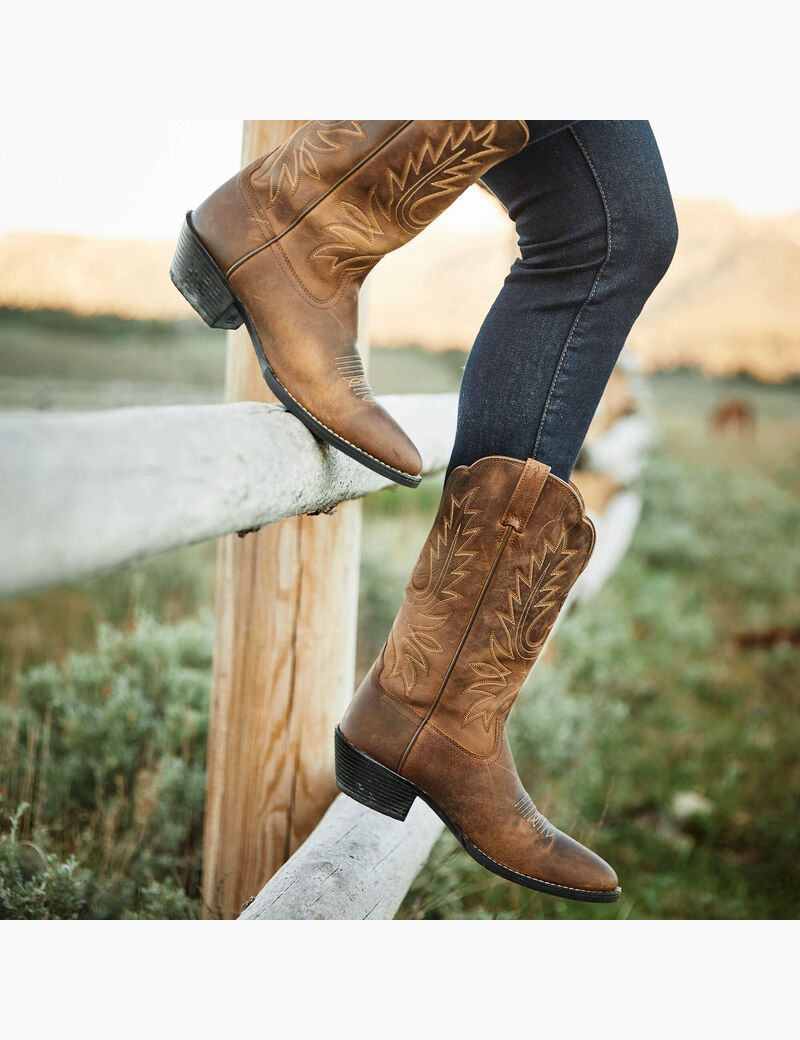 Bottes Western Ariat Heritage R Embout Marron | DLY-1830400