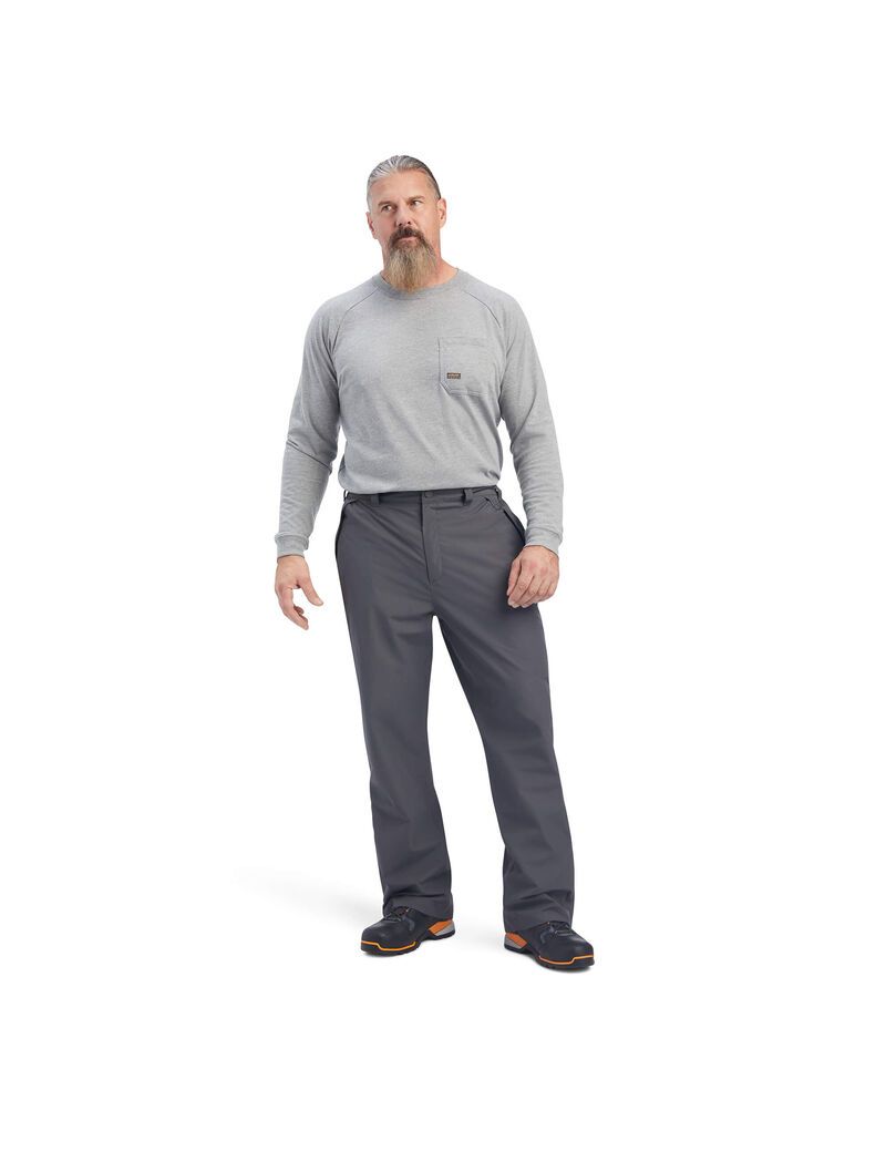 Pantalon Ariat Rebar Stormshell Imperméables Grise | TIR-6616087