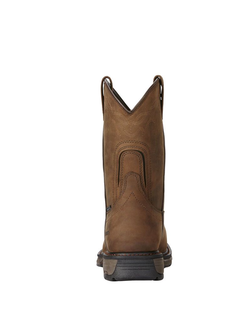 Bottes Imperméables Ariat WorkHog Wellington Composite Embout Travail Marron | GJZ-4397233