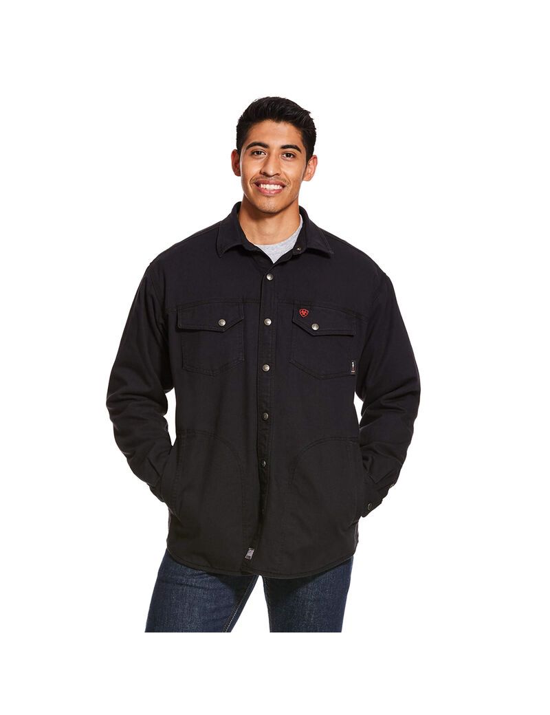 Vestes Ariat FR Rig Shirt Noir | FYB-1115066