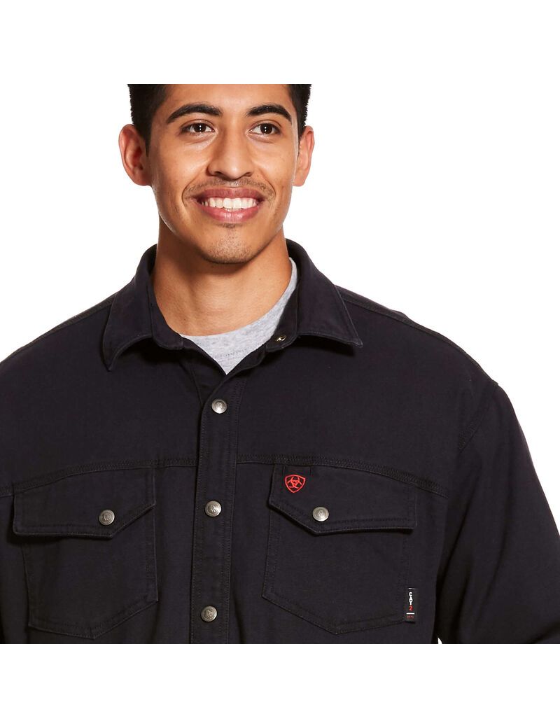 Vestes Ariat FR Rig Shirt Noir | FYB-1115066