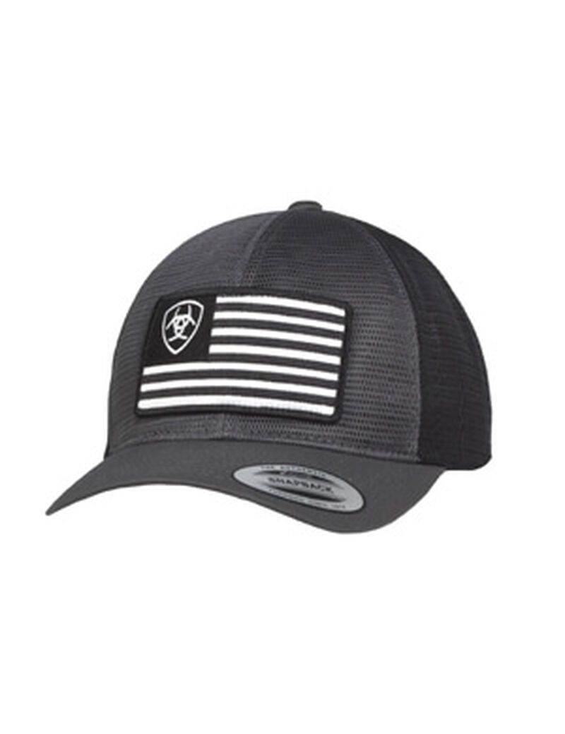 Casquettes Ariat Shield flag mesh Grise | IJN-7369390