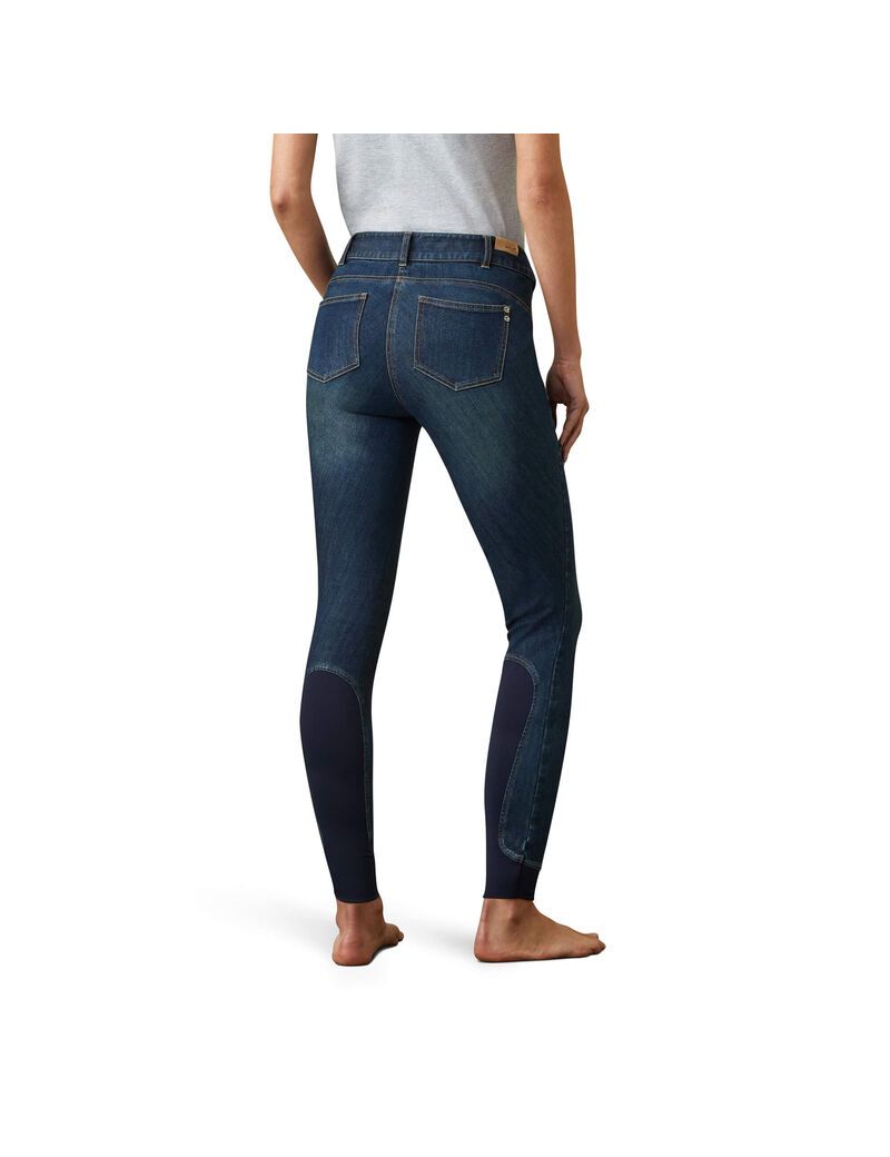 Pantalon Ariat Halo Denim Knee Patch Breech Bleu | GYD-7828305