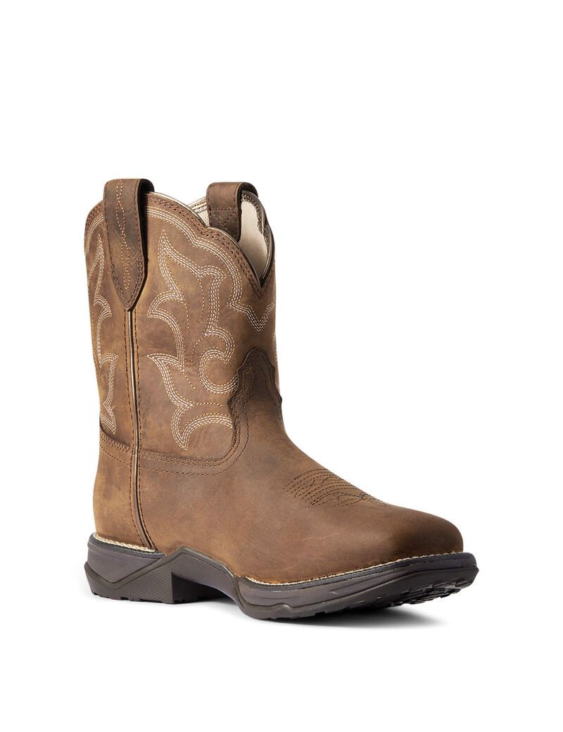 Bottes Imperméables Ariat Anthem Shortie II Western Marron | KGS-6991605