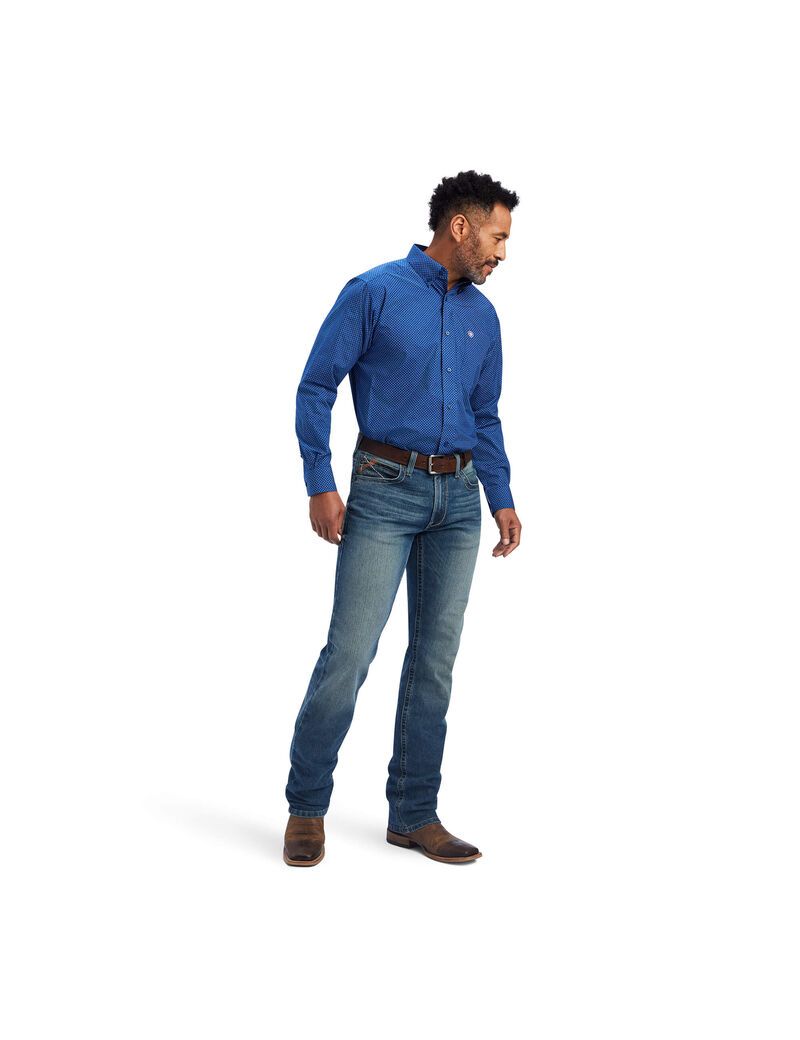 Chemises De Costume Ariat Benedict Classiche Fit Bleu | UFS-8402357