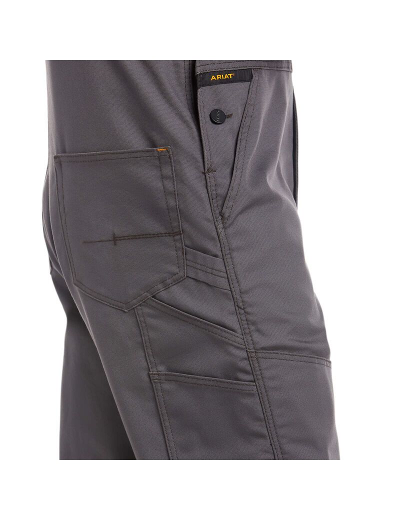 Pantalon Bib Ariat Rebar Duracanvas Unlined Grise | PMF-7596960