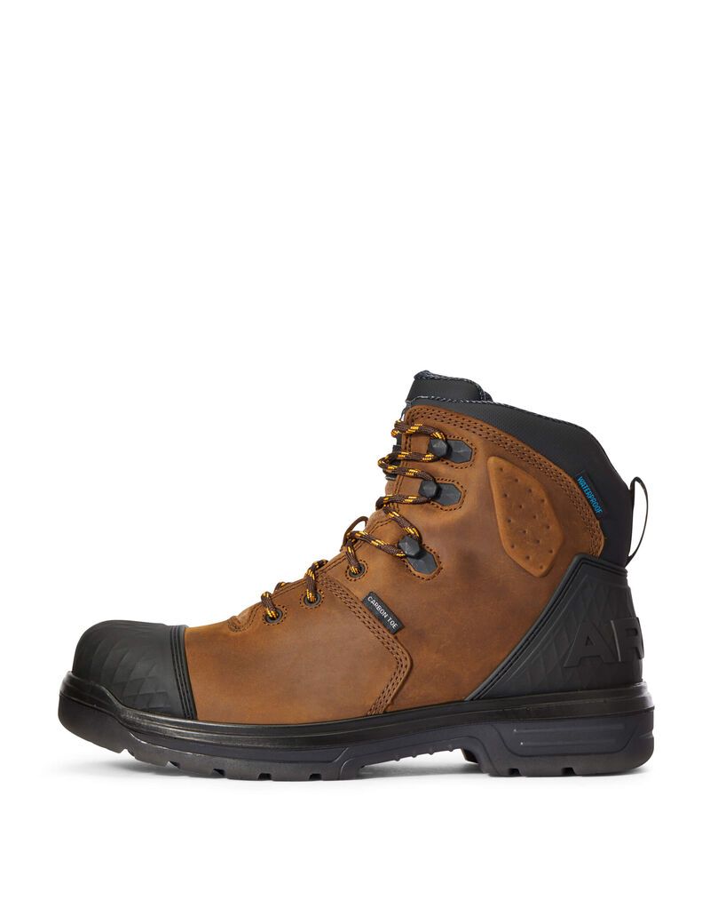 Bottes Imperméables Ariat Turbo Outlaw 6' Carbon Embout Travail Marron | BJF-6286398