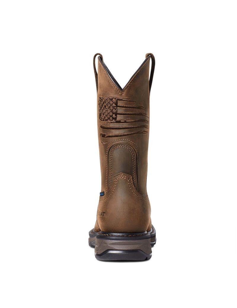 Bottes Imperméables Ariat WorkHog XT Patriot Carbon Embout Travail Marron | UZP-9413427