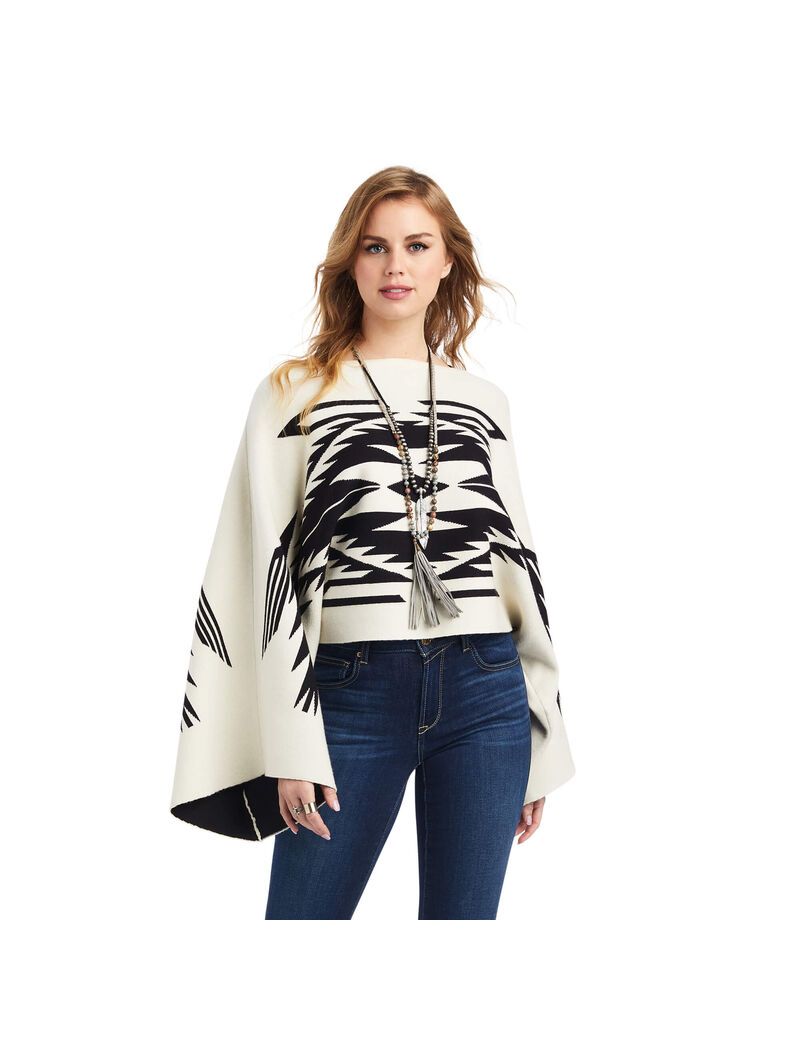 Chandails Ariat Intarsia Chimayo Poncho Multicolore | XGL-7104630