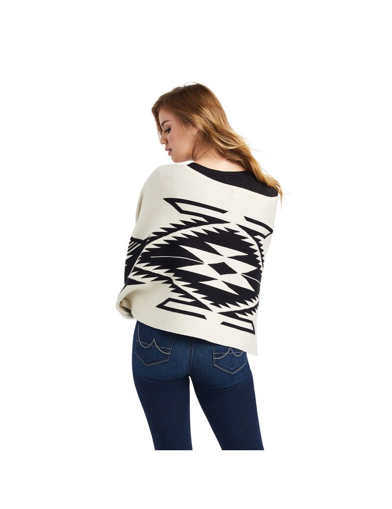 Chandails Ariat Intarsia Chimayo Poncho Multicolore | XGL-7104630