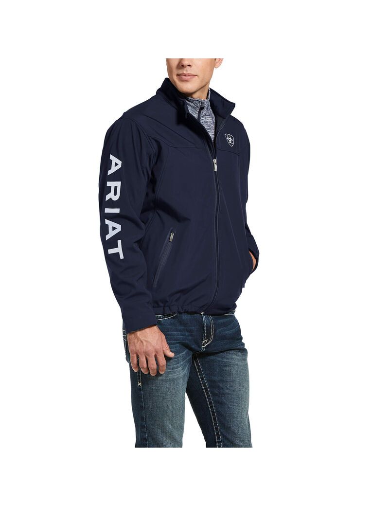 Vestes Ariat New Team Softshell Bleu Marine | PYB-8357293