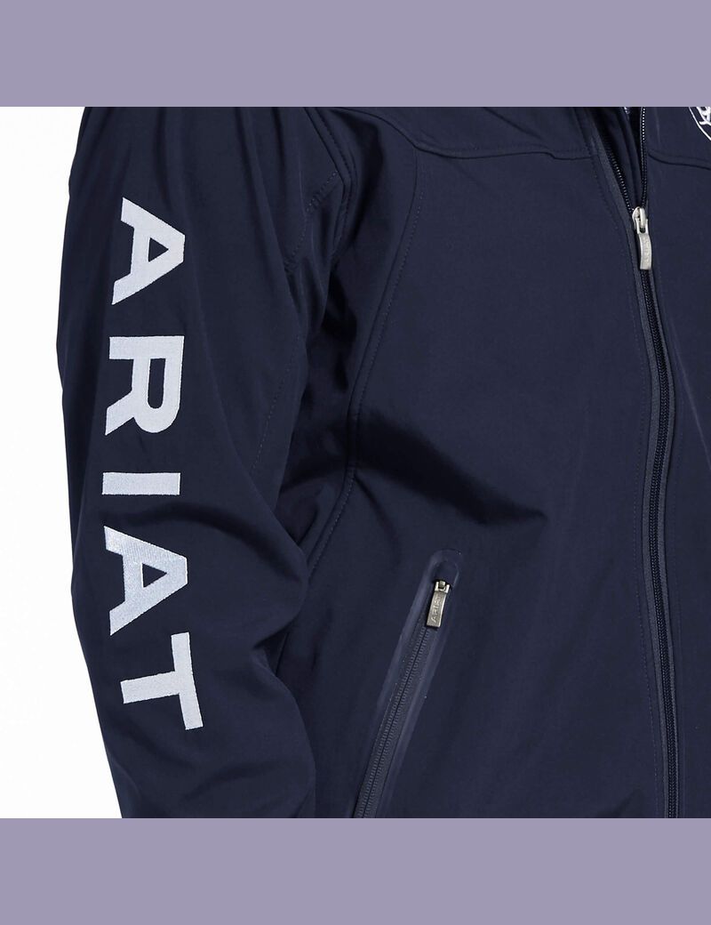 Vestes Ariat New Team Softshell Bleu Marine | PYB-8357293