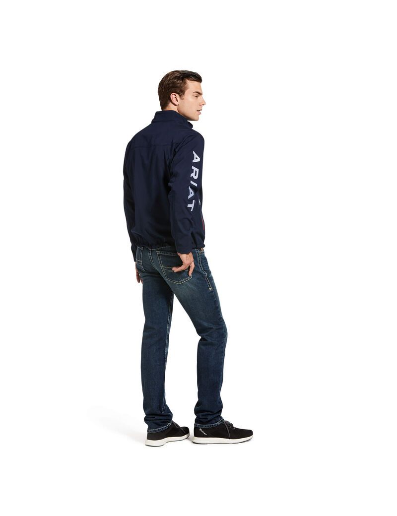 Vestes Ariat New Team Softshell Bleu Marine | PYB-8357293