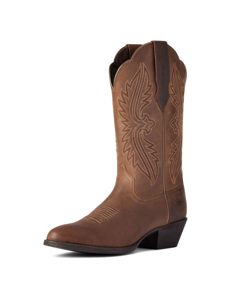 Bottes Western Ariat Heritage R Embout Stretchfit Marron | RLC-5704294