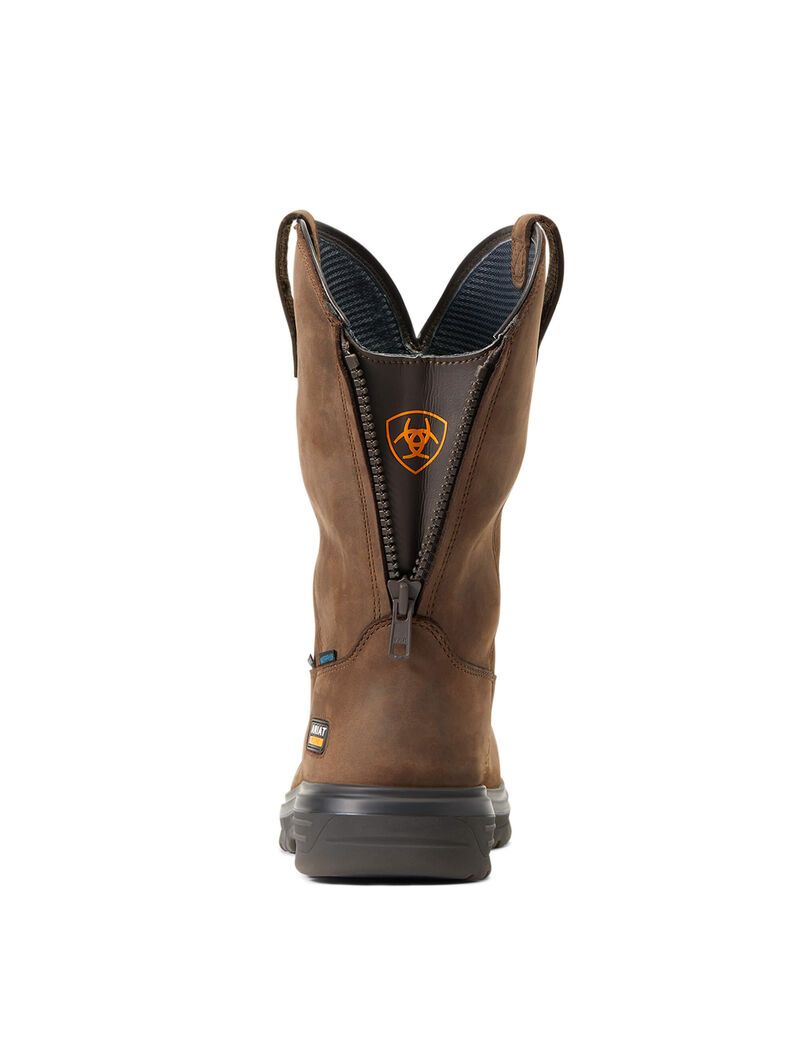 Bottes de Travail Ariat Turbo Moc Embout Imperméables Carbon Embout Beige | KXD-0183289