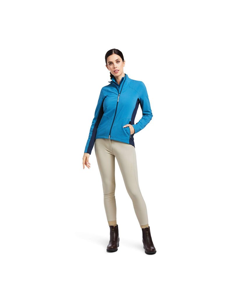 Cardigan Ariat Andes Full Zip Bleu Bleu Marine | NJO-7493765