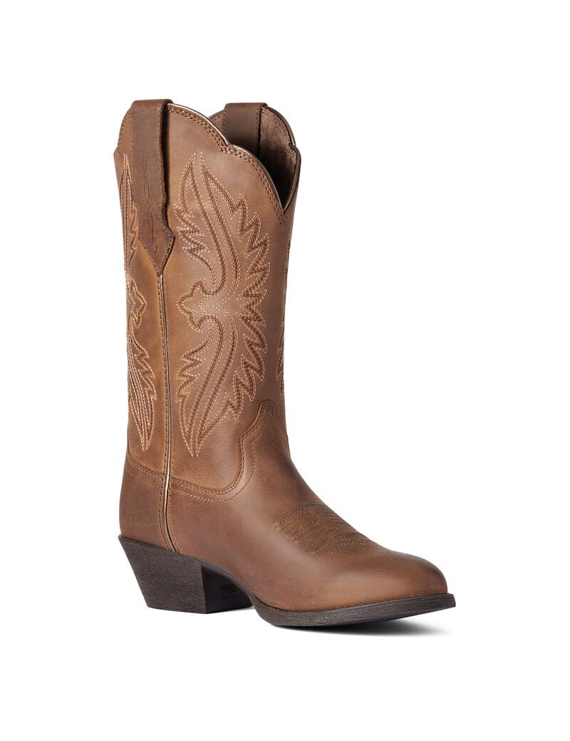 Bottes Western Ariat Heritage R Embout Stretchfit Marron | RLC-5704294