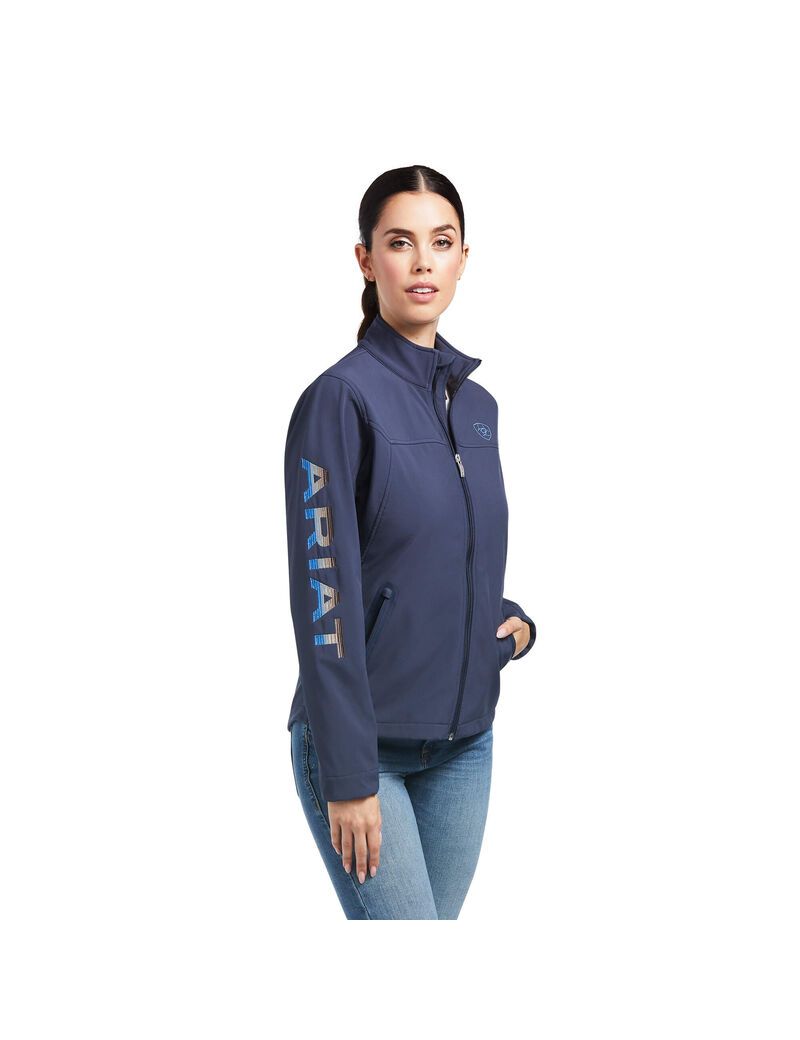 Vestes Ariat New Team Softshell Bleu | OXF-1770097