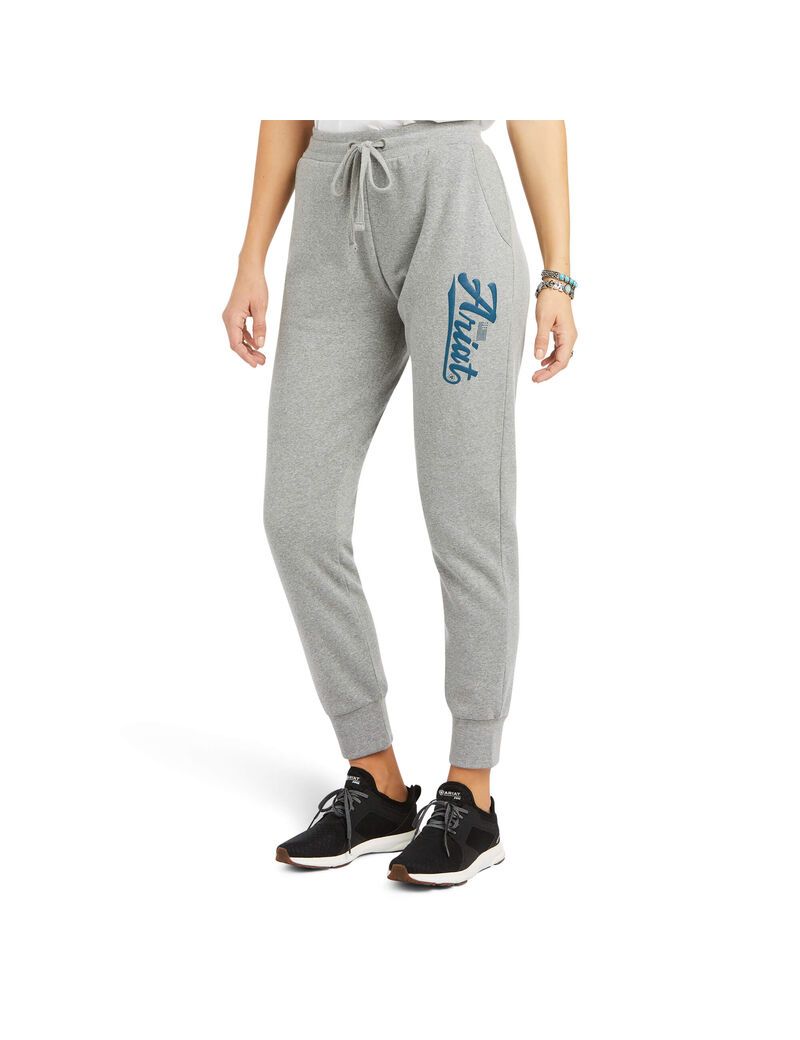 Pantalon Ariat Real Jogger Sweatpants Grise | XCX-3439395