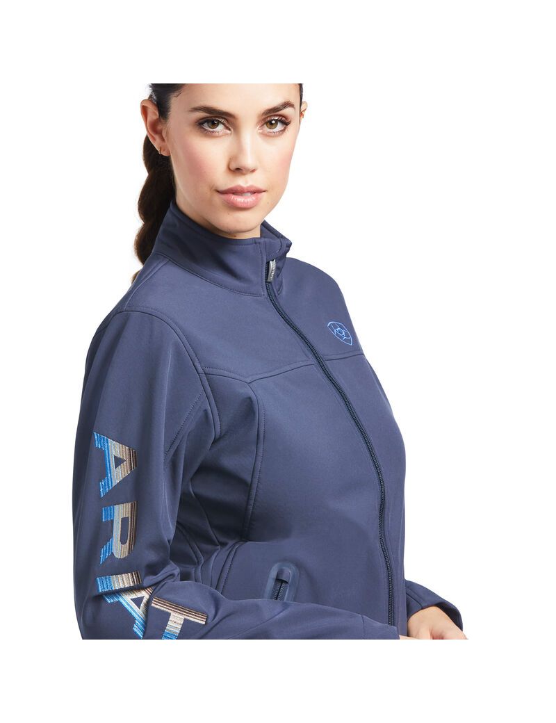 Vestes Ariat New Team Softshell Bleu | OXF-1770097