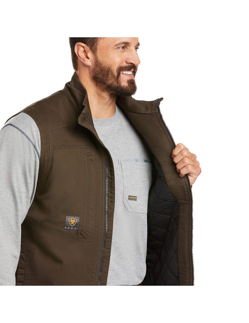 Gilet Ariat Rebar Washed DuraCanvas Insulated Multicolore | VWU-2185469