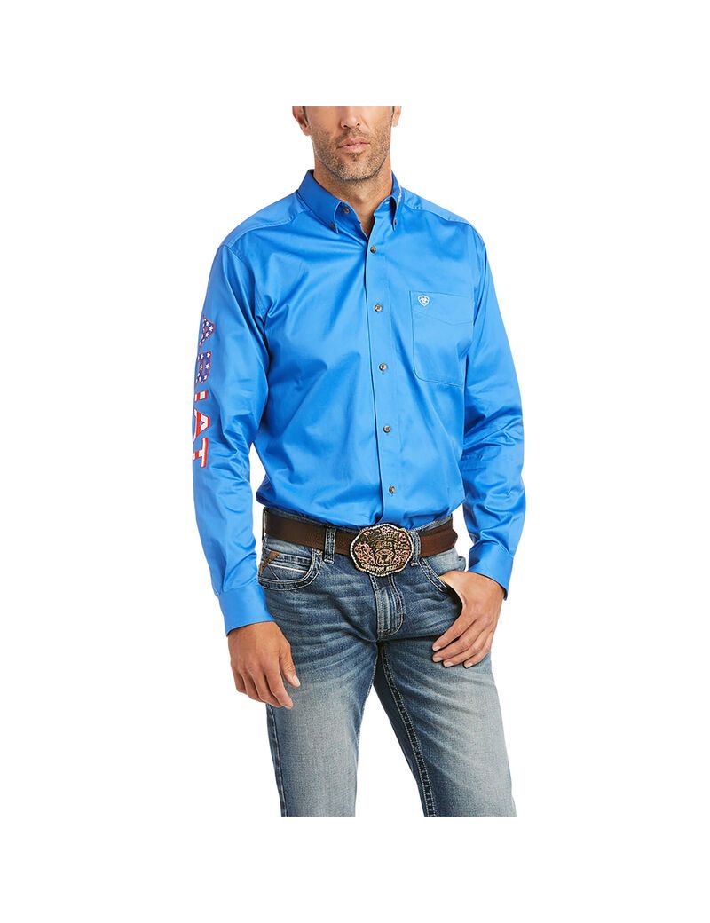 Chemises De Costume Ariat Team Logo Twill Fitted Multicolore | PXI-1466008