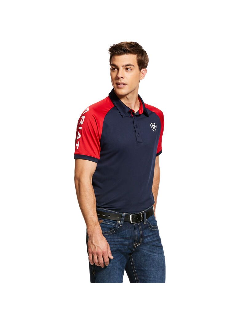 Polos Ariat Team 3.0 Bleu Marine | HJZ-8127658