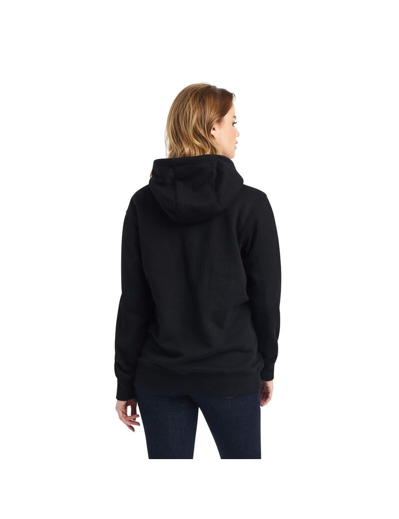 Sweat à Capuche Ariat REAL Sequin Logo Noir | XVV-3737573