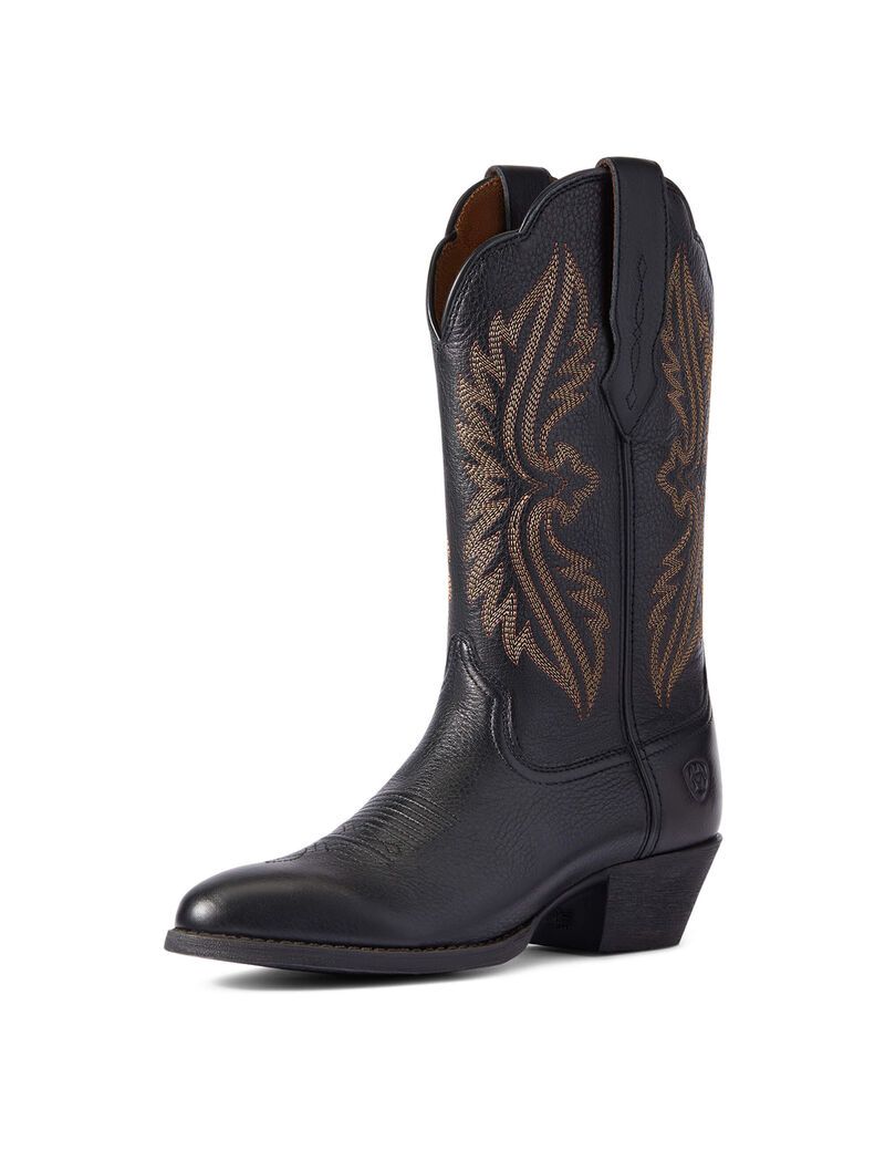 Bottes Western Ariat Heritage R Embout Stretchfit Noir | YAG-4678704