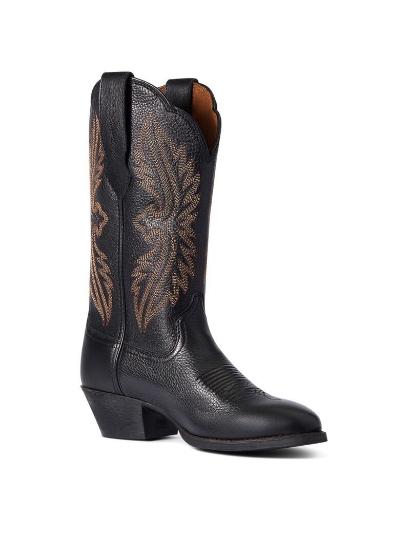 Bottes Western Ariat Heritage R Embout Stretchfit Noir | YAG-4678704