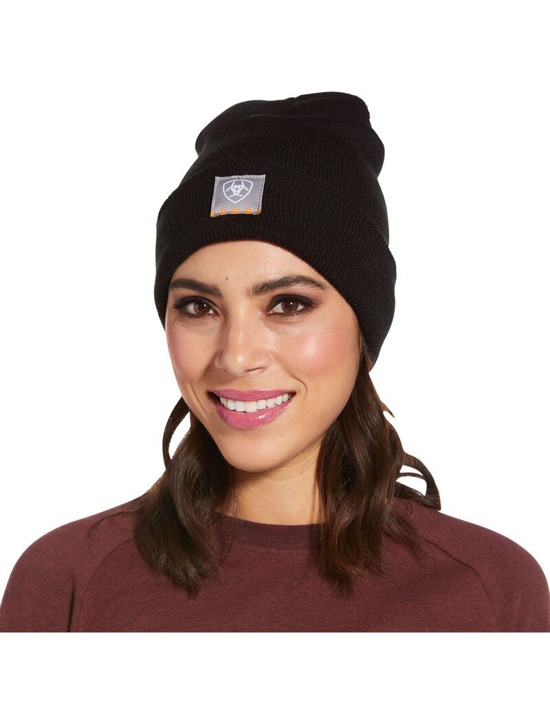 Vêtements De Travail Ariat Rebar Watch Cap Noir | ZIZ-5055762