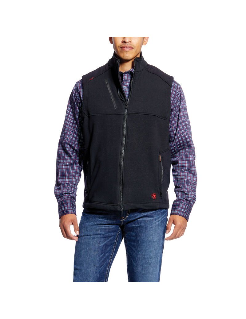 Gilet Ariat FR Polartec Plateforme Noir | MNN-4450856