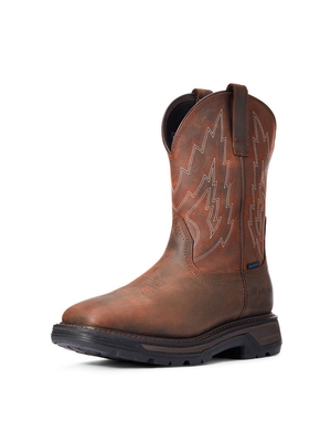 Bottes Imperméables Ariat Big Rig Travail Marron Foncé | NUD-2763552