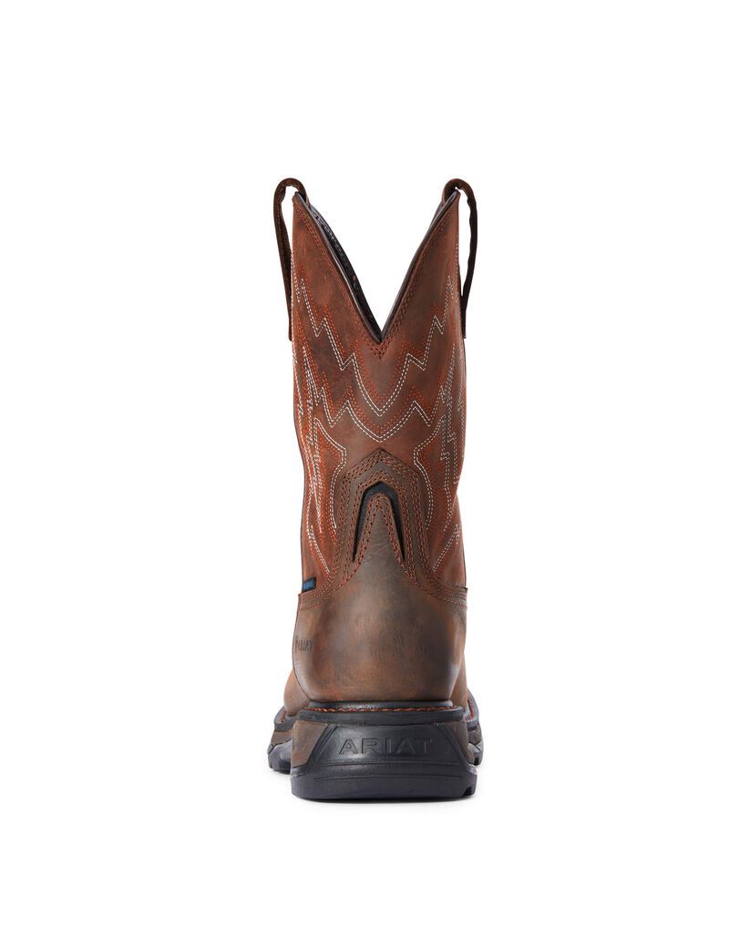 Bottes Imperméables Ariat Big Rig Travail Marron Foncé | NUD-2763552