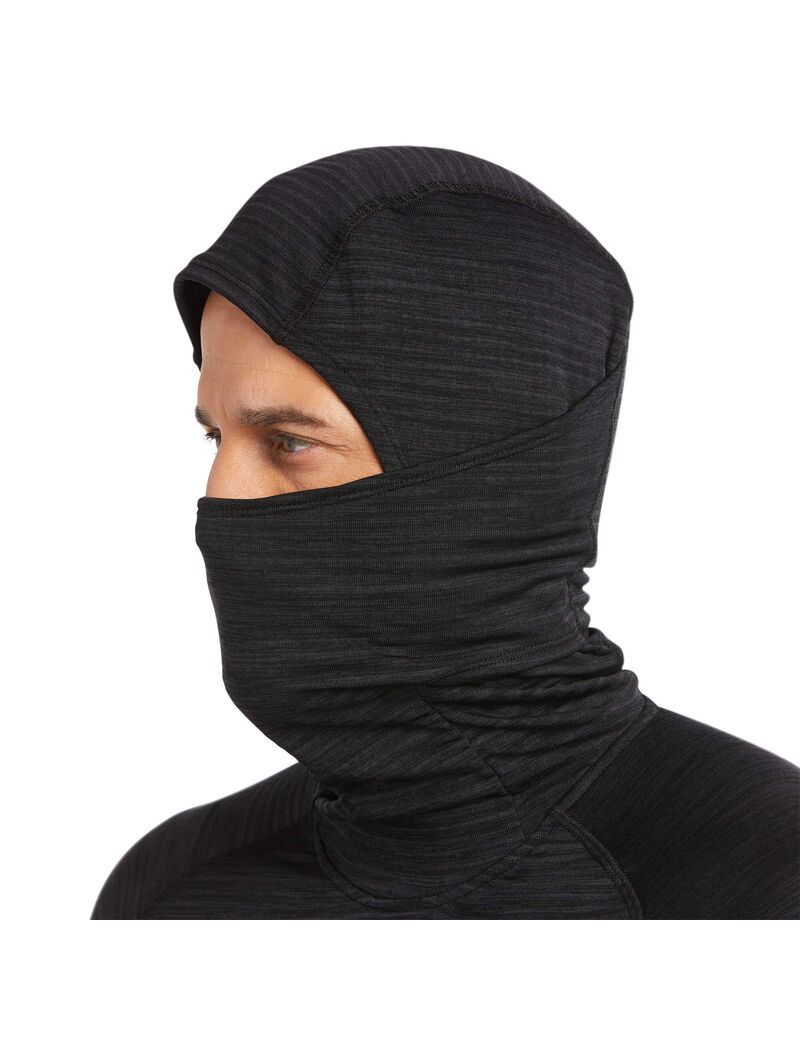 Vêtements De Travail Ariat Rebar Gridwork Balaclava Baselayer Noir | VEJ-1741105