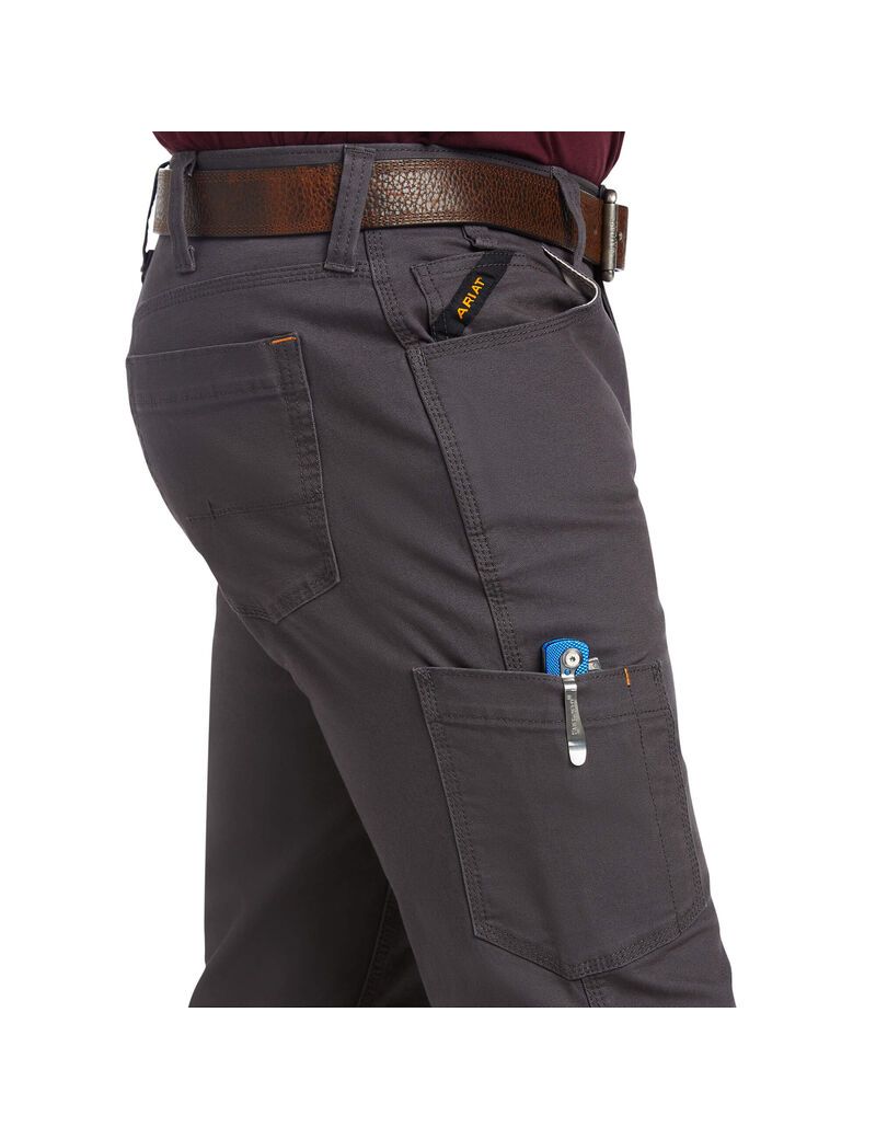 Pantalon Ariat Rebar M7 DuraStretch Made Tough Droit Grise | RSK-7687149