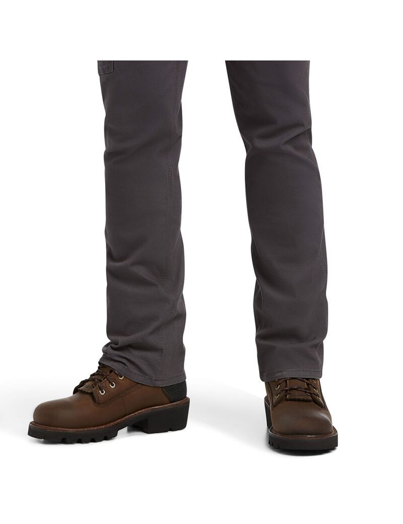 Pantalon Ariat Rebar M7 DuraStretch Made Tough Droit Grise | RSK-7687149