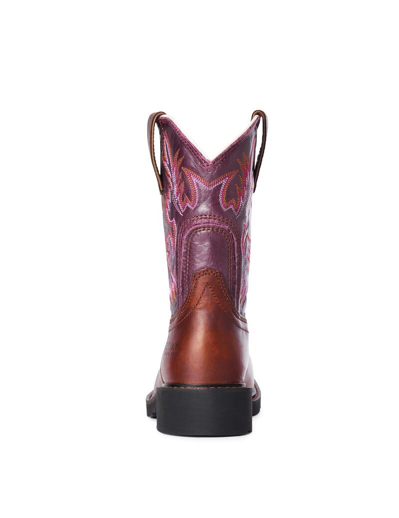 Bottes de Travail Ariat Krista Steel Embout Marron Foncé | YEQ-0864176