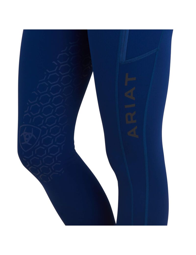 Collant Ariat Venture Thermal Half Grip Bleu | ULB-9585651