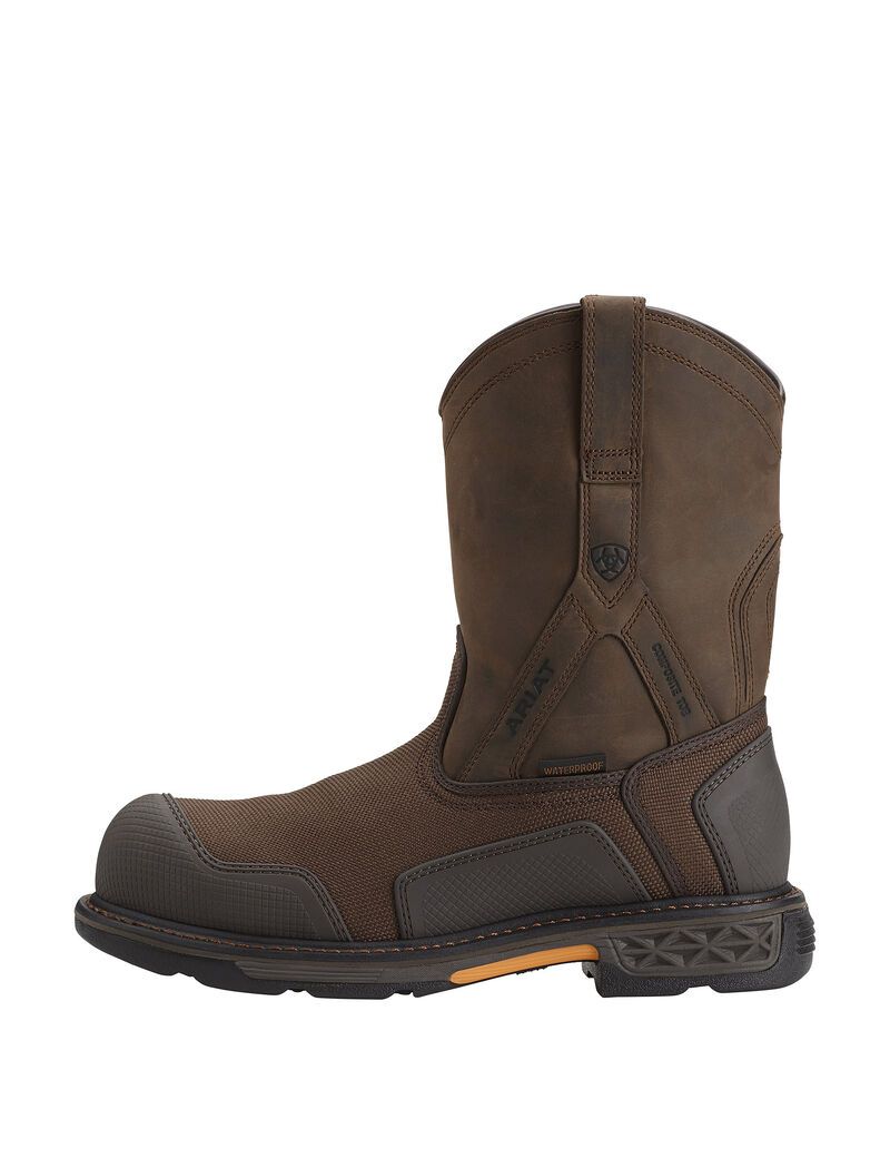 Bottes Imperméables Ariat OverDrive XTR Composite Embout Travail Marron | COC-8438125