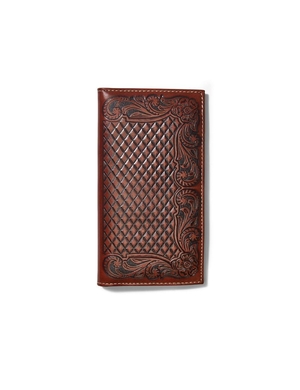 Portefeuilles Ariat Rodeo Diamond Plate Marron | WIN-7774643